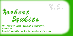 norbert szukits business card